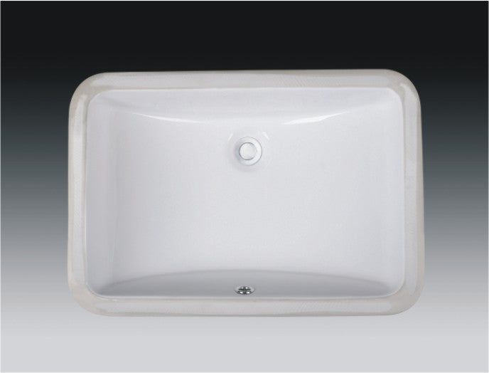 Wells Sinkware Rectangular Vitreous Ceramic Lavatory Single Bowl Undermount Bisque 21 x 15 x 7 - RTU2115-7B