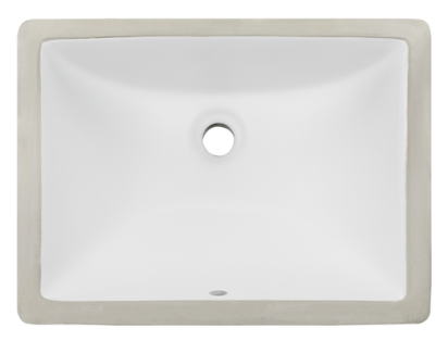Ticor B1 - 18" Belfast Series Ceramic Undermount Rectangular Vanity Sink