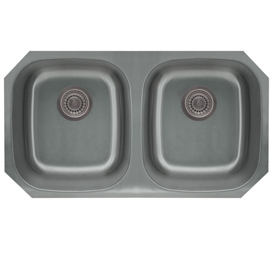 Pelican Stainless Steel Double Bowl Undermount Kitchen Sink 32 1/8'' x 18'' - PL-VS5050