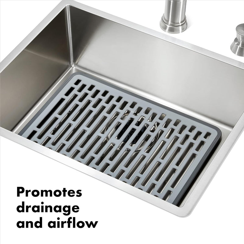 Sink Dish Rack Large Silver - Silicone *Best Seller*