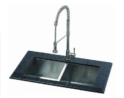C-Tech-I Linea Zampina Messina ZS-100 Double Bowl Stainless Steel Sink