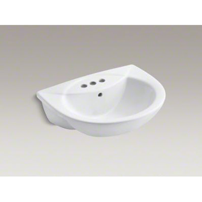 Kohler Drop-In Bathroom Sink With 4" Centerset Faucet Holes K-11160-4-0