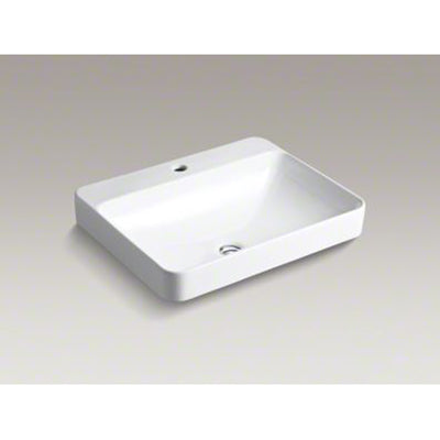 Kohler Vessels Above-Counter Bathroom Sink With Single Faucet Hole K-2660-1