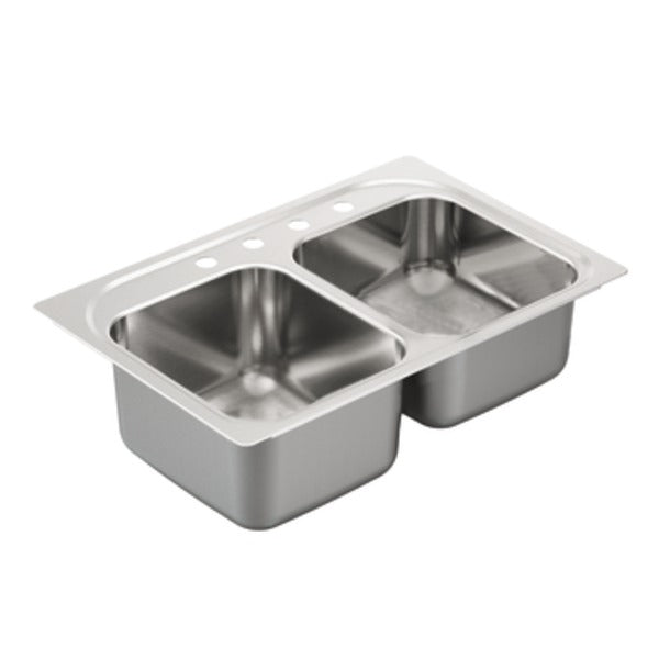 Moen Stainless Steel Double bowl Kitchen Sink G202334
