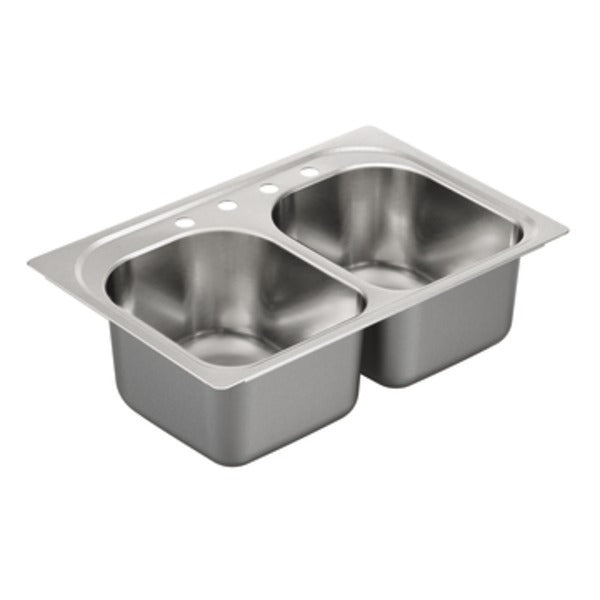 Moen Stainless Steel Single bowl Drop in Kitchen Sink G182574