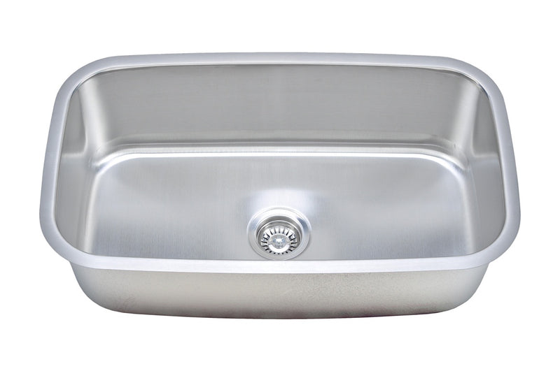 Wells Sinkware 18 Gauge Single Bowl Undermount Stainless Steel Kitchen Sink - CMU3118-10