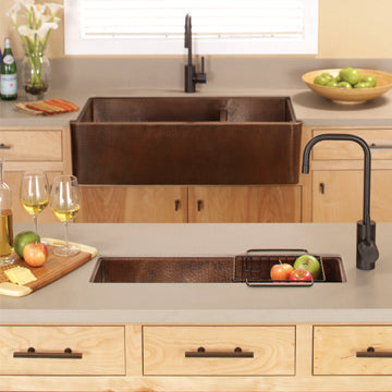Native Trails kitchen Sink Farmhouse Duet Pro Brushed Nickel - CPS574