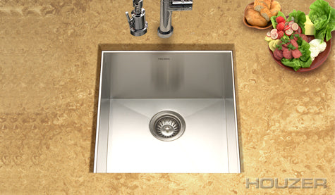 Houzer Contempo Zero Radius Undermount Prep Sink CTR-1700