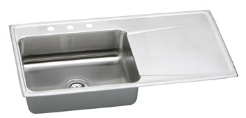 Elkay Gourmet Lustertone ILR4322 Topmount Single Bowl Stainless Steel Sink