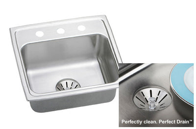 Elkay Perfect Drain LR2219PD Topmount Single Bowl Stainless Steel Sink