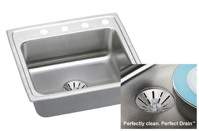 Elkay Perfect Drain LR2521PD Topmount Single Bowl Stainless Steel Sink