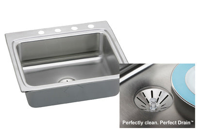 Elkay Perfect Drain LR2522PD Topmount Single Bowl Stainless Steel Sink