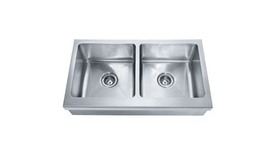 Franke Manor House MHX720-36 Apron Front Double Bowl Stainless Steel Sink