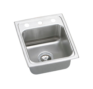 Elkay Pacemaker PSR1517 Topmount Single Bowl Stainless Steel Sink