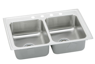 Elkay Pacemaker PSR4322 Topmount Double Bowl Stainless Steel Sink