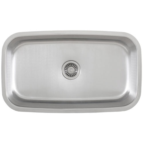 Ticor S112 Undermount Stainless Steel Single Bowl Kitchen Sink + Accessories