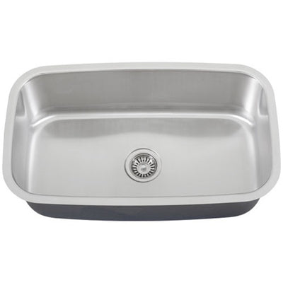 Ticor S112 Undermount Stainless Steel Single Bowl Kitchen Sink + Accessories