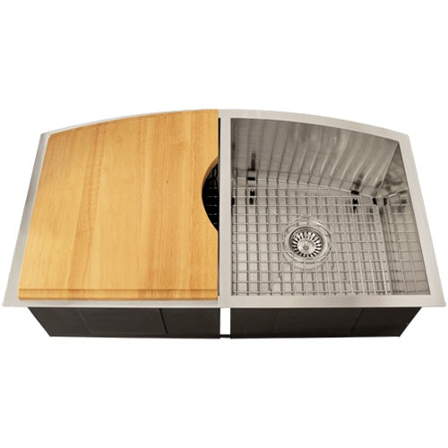 Ticor TR2210 Undermount 16-Gauge Stainless Steel Kitchen Sink + Accessories