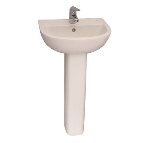 Barclay Compact 450 Basin, 1 hole White Bathroom Sink B/3-531WH
