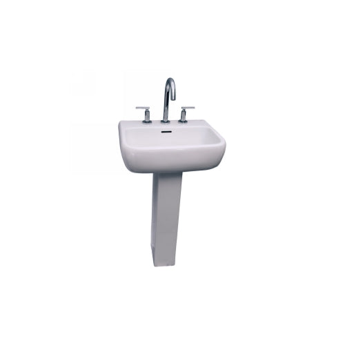 Barclay Metropolitan 420 Ped Lav 1 hole - White Bathroom Sinks 3-931WH