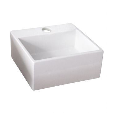 Barclay Mini Nova Wall-Hung Basin 1-Hole, White Bathroom Sinks 4-382WH