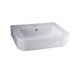 Barclay Rondo Deluxe Above Counter 1-Hole, White Bathroom Sinks 4-882WH