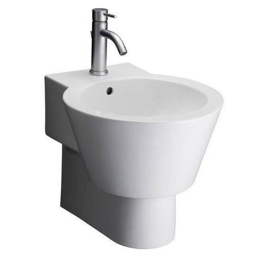 Barclay Shino 3/4 Pedestal, White Bathroom Sink C/3-820WH