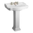 Barclay Stanford Large Column, White Bathroom Sinks C/3-840WH