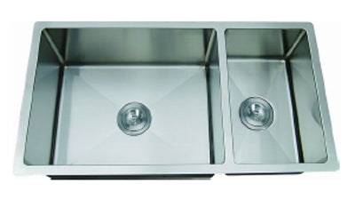 C-Tech-I Linea Amano Molino LI-2100-R Double Bowl Stainless Steel Sink