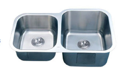 C-Tech-I Linea Imperiale Dalmacia LI-300-D Double Bowl Stainless Steel Sink