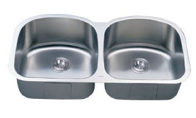 C-Tech-I Linea Imperiale Lutecia LI-600 Double Bowl Stainless Steel Sink
