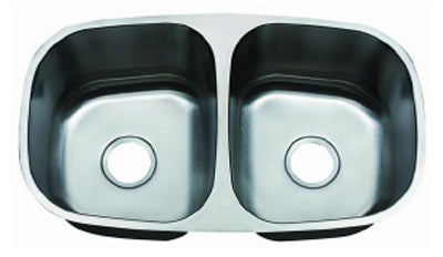 C-Tech-I Linea Zampina Marsala Double Bowl Stainless Steel Sink