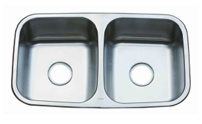 C-Tech-I Linea Zampina Sassari Z-100 Double Bowl Stainless Steel Sink