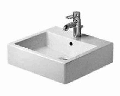 Duravit Washbasin 19 3/8 Vero White with Overflow and Tap Hole WGL - 04545000001