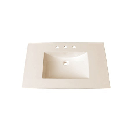 Fairmont Biscuit Ceramic Vanity Sink Top Single bowl Bathroom Sink TC-3722B8