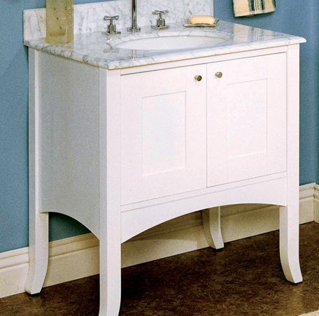 Fairmont Polar White Single bowl Bathroom Sink T-3122WC