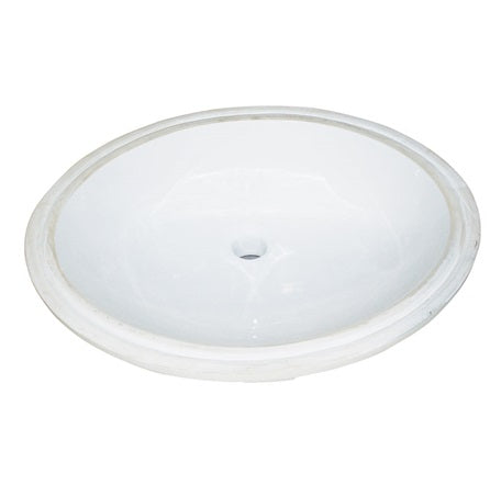 Fairmont White Ceramic Undermount Single bowl Bathroom Sink S-100WH
