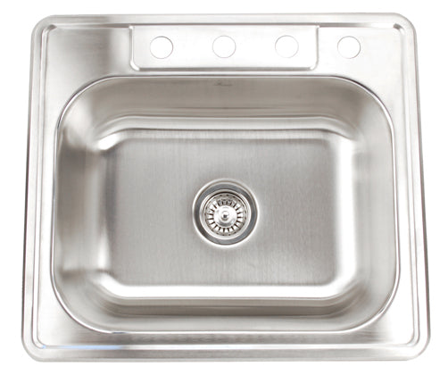 Fontaine 4-Hole Stainless Steel Drop-in Kitchen Sink