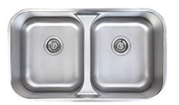 Waterloo WLLD5050 Double Bowl Sink