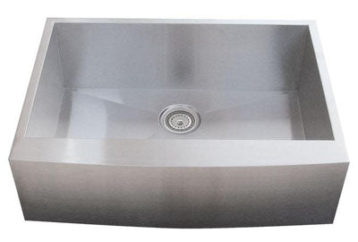 Alpha International AP3019 Apron Single Bowl Stainless Steel Sink