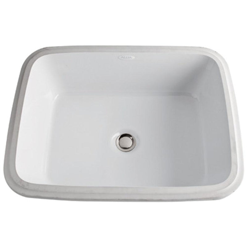 Rohl Allia Fontange Rectangular Undermount Lavatory Sink Bathroom Sinks - 1532-00