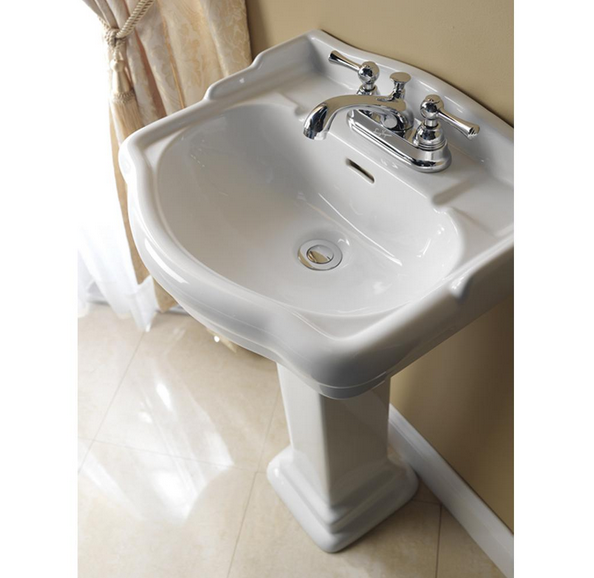 Barclay Stanford Small Column, Bisque Bathroom Sink C/3-860BQ