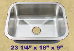 Royalty "Cosmo" R07 Single Bowl Stainless Steel Kitchen Sink