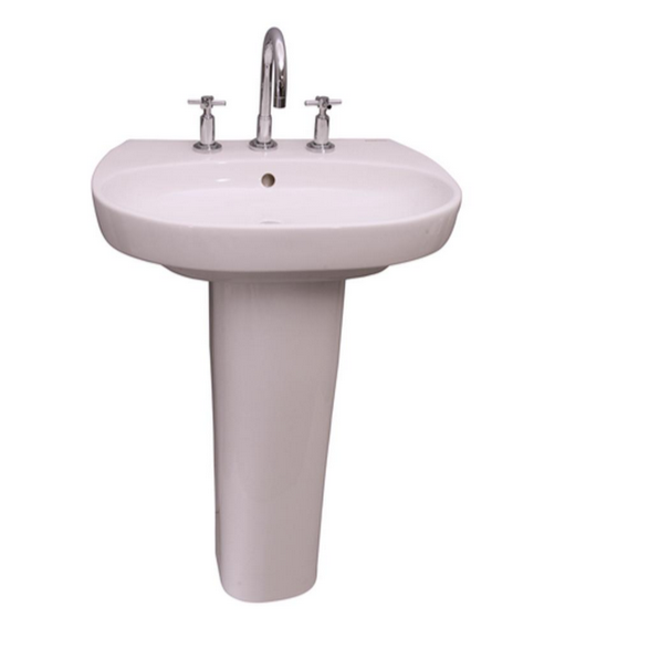 Barclay Zen Column - white Bathroom Sink C/3-920WH